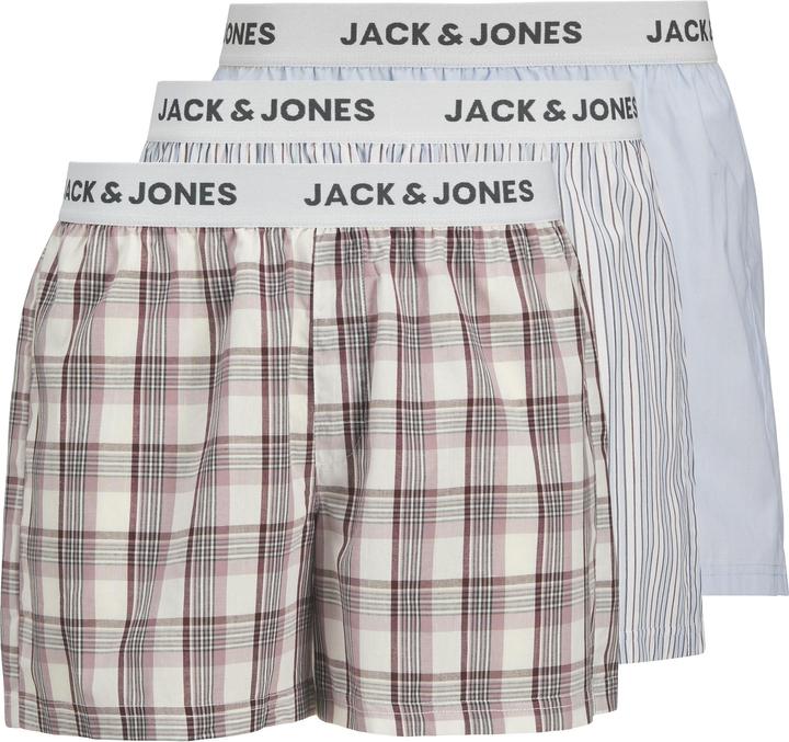 Produktbild Jack & Jones Jacalvin Woven Boxers 3 Pack Ln (XXL)