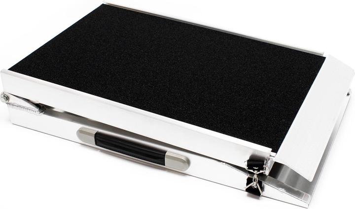 Immagine prodotto Wiltec Rampa pieghevole per cani 244x38cm 122x38cm 115kg Rampa per animali domestici in alluminio (Cane, Pieghevole)