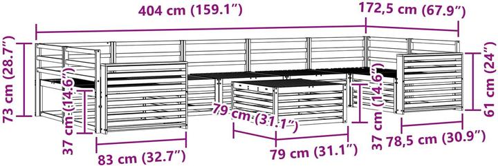 Produktbild vidaXL Outdoor-Sofa