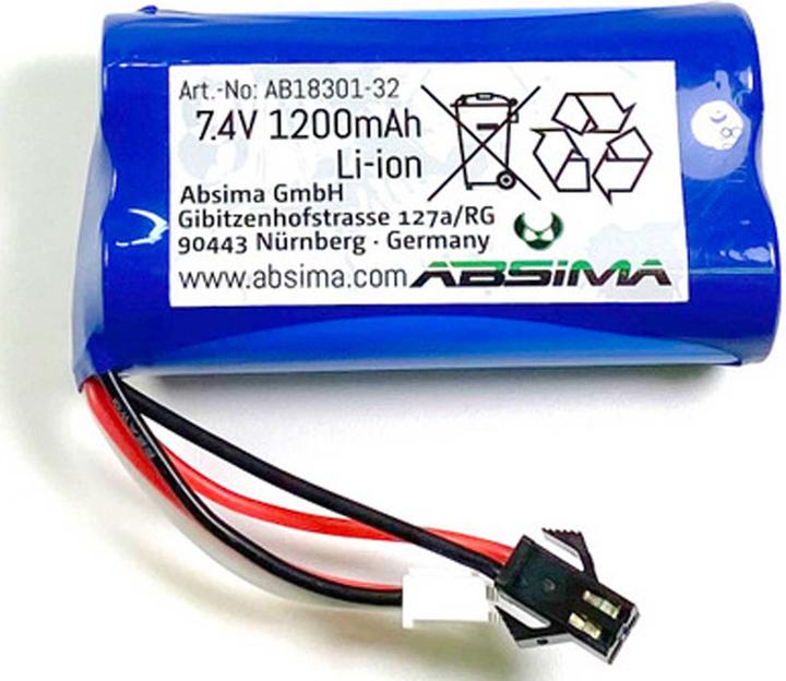 Produktbild Absima Li-on Battery Pack (7.4 1200mAh) (7.40 V, 1200 mAh)