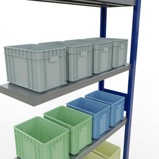 Image du produit Schulte Lagertechnik Système enfichable Élément suivant MULTIplus330 avec traverse de longueur