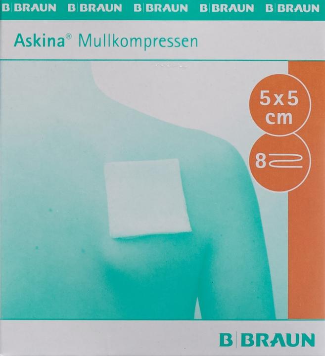 Produktbild Askina Mullkompresse 5cmx5cm steril