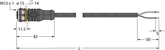Actual product image Turck Actuator and sensor cable (0.30 m)