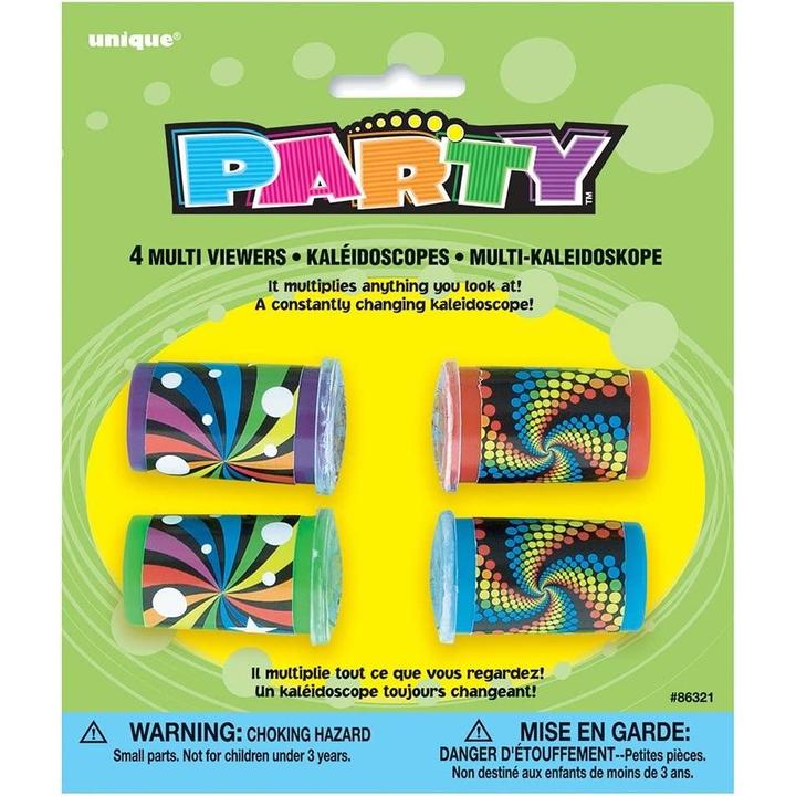 Produktbild Unique Party Wirbel Kaleidoskop Partygeschenke 4erPack (4 Stk.)