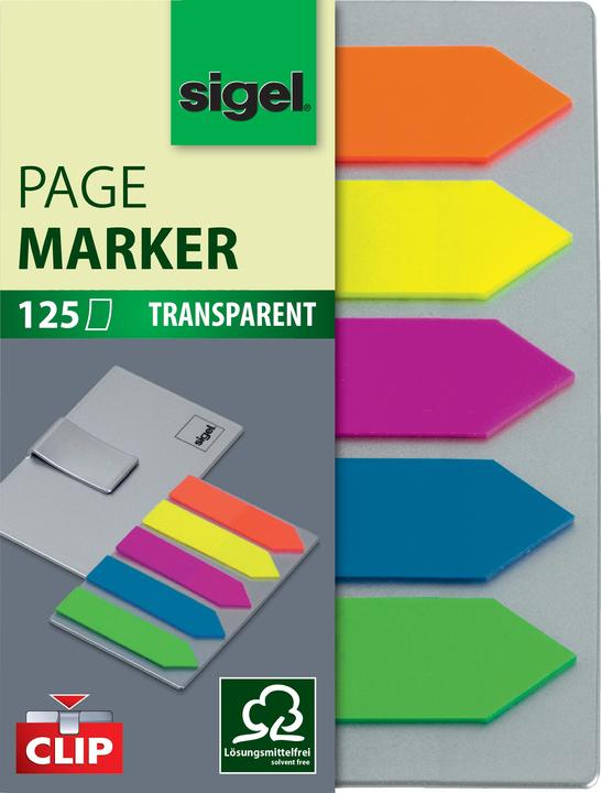 Actual product image Sigel Adhesive marker - with clip (12 x 50 mm)