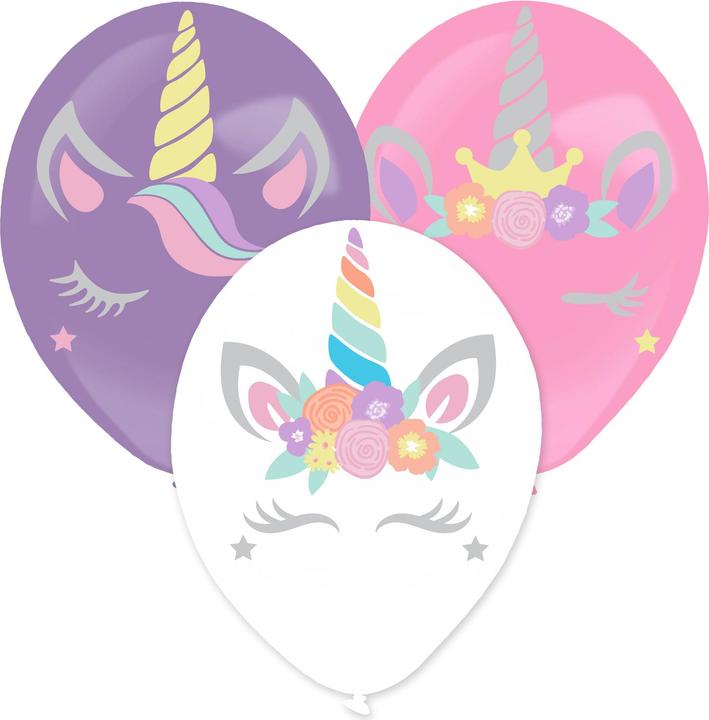 Produktbild Amscan Ballons latex - Licorne à personnaliser (3pcs) (3 x)
