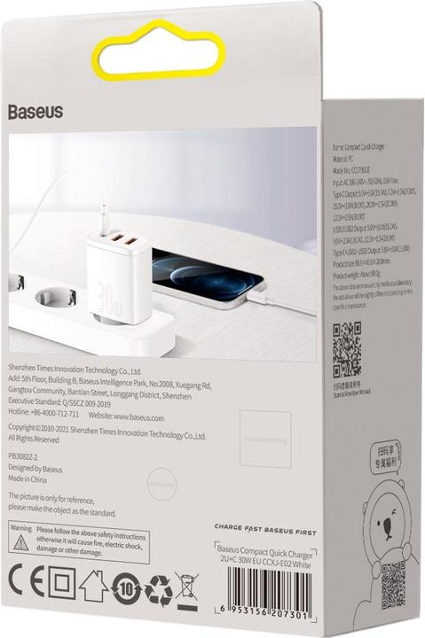Productafbeelding Baseus Compacte snellader (30 W)