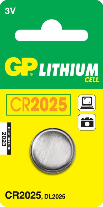 Produktbild GP Batteries Cr2025 (1 Stk., CR2025, 165 mAh)