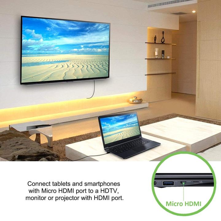 Produktbild Techly HDMI (Typ A) — micro HDMI (Typ D) (3 m, HDMI)