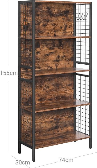 Actual product image Vasagle Buffet (74 x 30 x 155 cm)