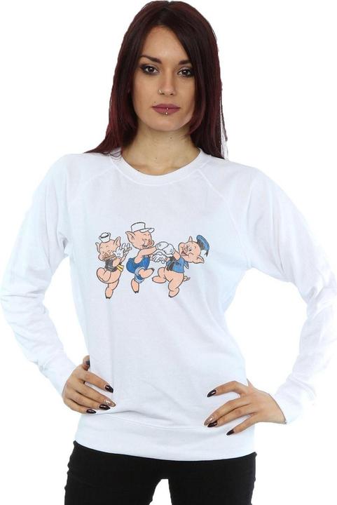 Actual product image Disney Womens/Ladies Three Little Pigs Having Fun Sweatshirt (XL)