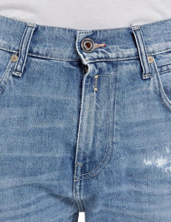 Image du produit Replay Jean Sandot coupe fuselée, taille haute, coton biologique certifié GOTS (W31/L32)