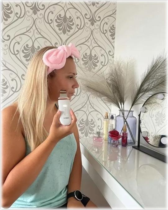 Actual product image Garett Ultrasonic Cavitation Peeling Facial Beauty Sonic Scrub White