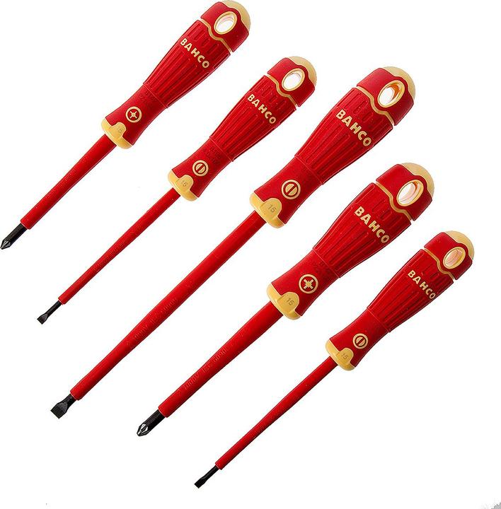 Produktbild Bahco 5pcs Insulated Scd Set Slot/Pz (Pozidriv-Kreuzschlitz (PZ))