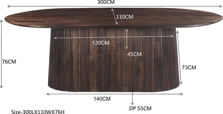 Actual product image Livingfurn Salvator (300 x 110 x 76 cm)