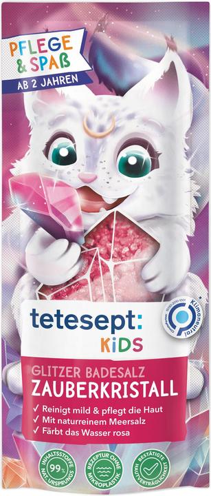Produktbild Tetesept Kids Glitzer Badesalz Zauberkristall (40 ml, Badesalz)