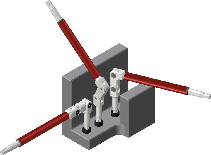 Actual product image Kraftwerk 5t XZN double joint wrench set