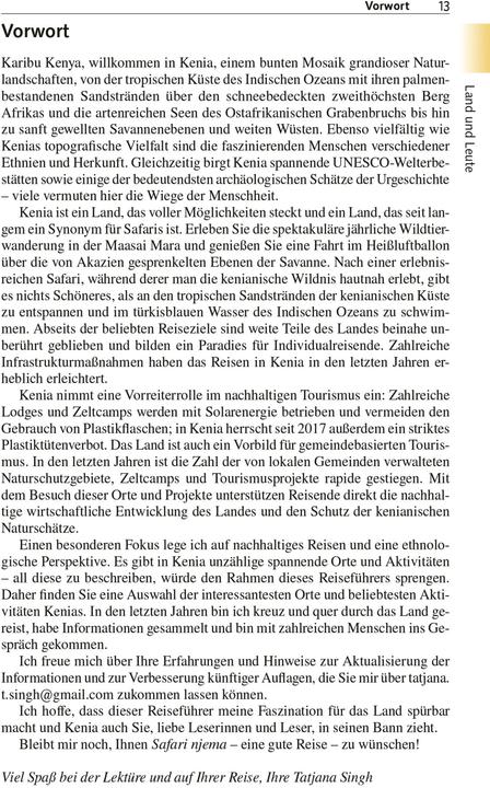 Produktbild Reiseführer Kenia (Deutsch, Tatjana Singh, 2023)