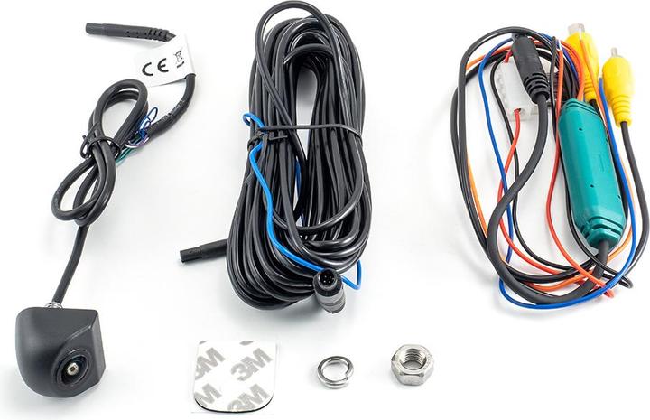 Actual product image Ampire Mini Farb-Rückfahrkamera, Unterbau mit 155 Weitwinkellinse Frontkamera Eingang