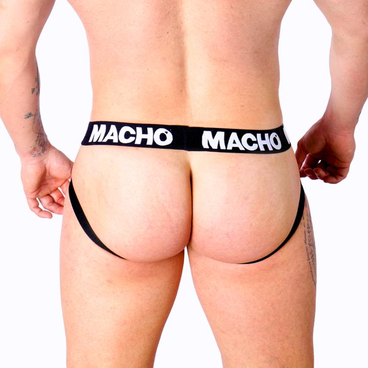 Actual product image Macho Underwear Macho - Mx27gr Jock Grey Beige Leather XL (XL)
