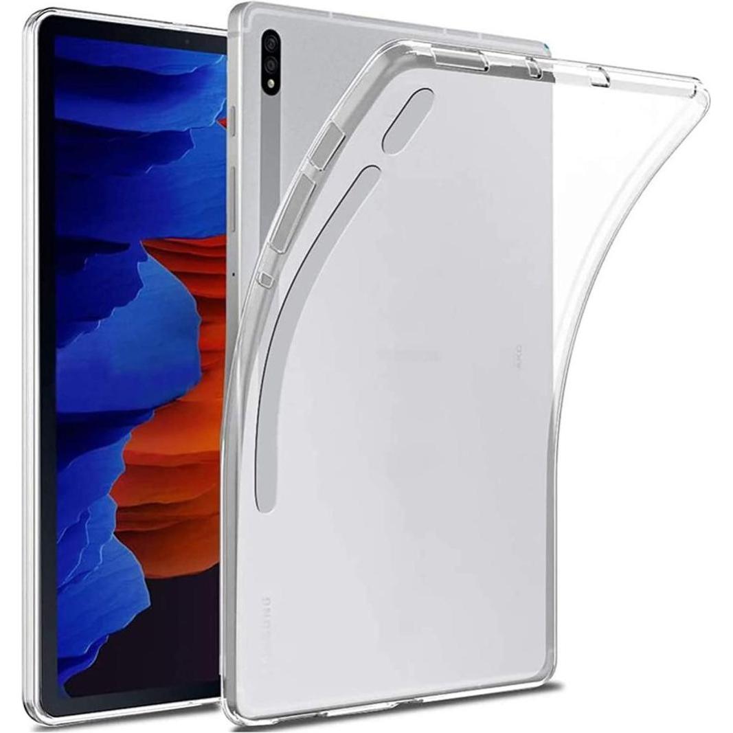 König Design Samsung Galaxy Tab S7 Plus durchsichtige Tablethülle Schutzcase Transparent Neu (Galaxy Tab S7+), Tablet Hü...