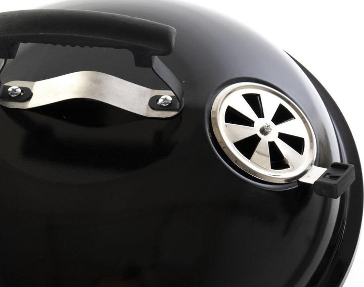 Actual product image DKD Home Decor Charcoal grill with lid and wheels black metal plastic rectangular 52.4 x 59 x 91