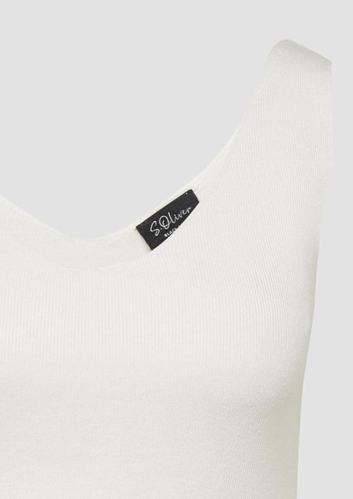 Produktbild s.Oliver Strickpullunder Ärmelloses Feinstrick-Top im Slim Fit (36)