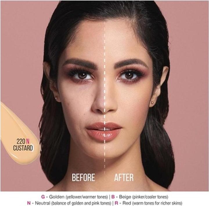 Actual product image Huda Beauty FauxFilter Luminous Matte Foundation 220N Custard (220N Custard)