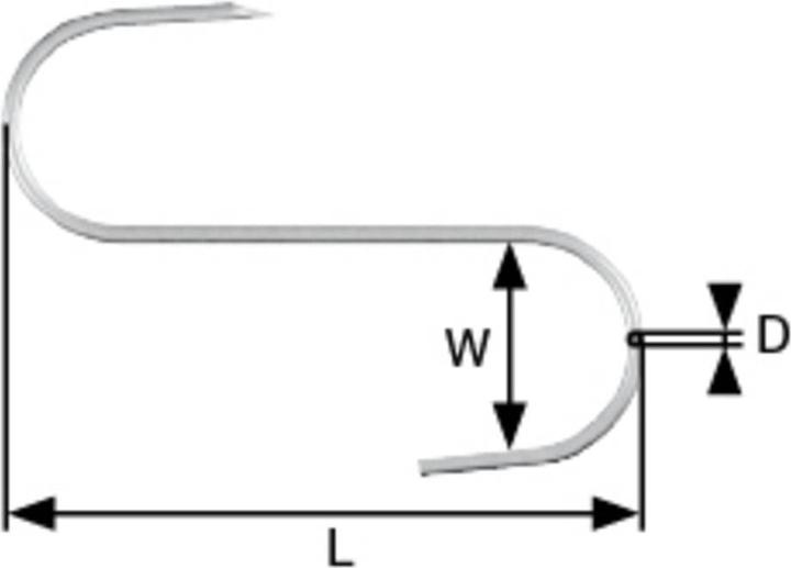 Dörner + Helmer 4812014 Fleischhaken 100 mm 12 St.