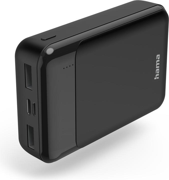 Actual product image Hama Power Pack Eco Power 10, 10000mAh, outputs: 1x USB-C, 2x USB-A, black (10000 mAh)