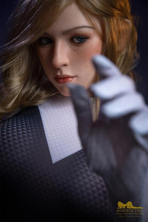 Actual product image Irontech Full Silicone Spider Gwen Sex Doll 167cm S38