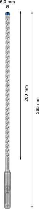 Productafbeelding Bosch Professional Zubehör Expert SDS plus-7X hamerboor, 6 x 200 x 265 mm,10-delig. (6,00 mm)