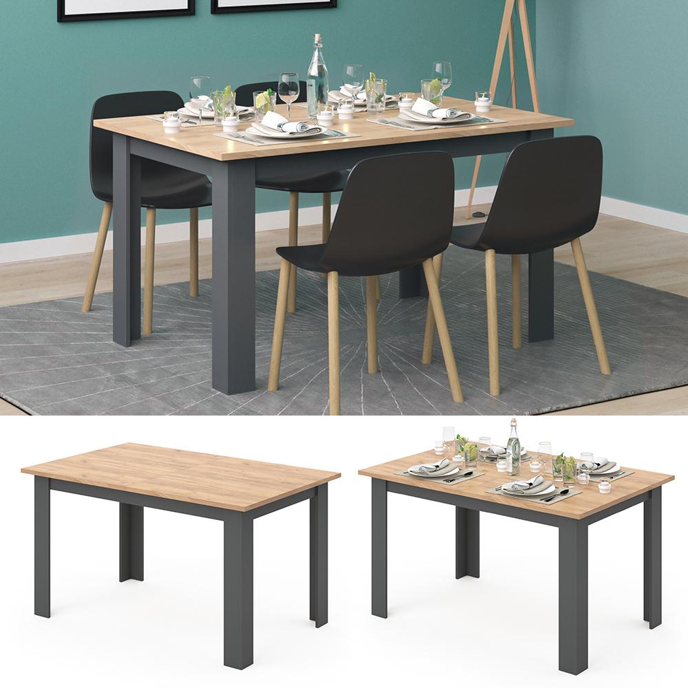 Thumbnail - Vicco, Esstisch, Karlos (140 x 90 x 76 cm)