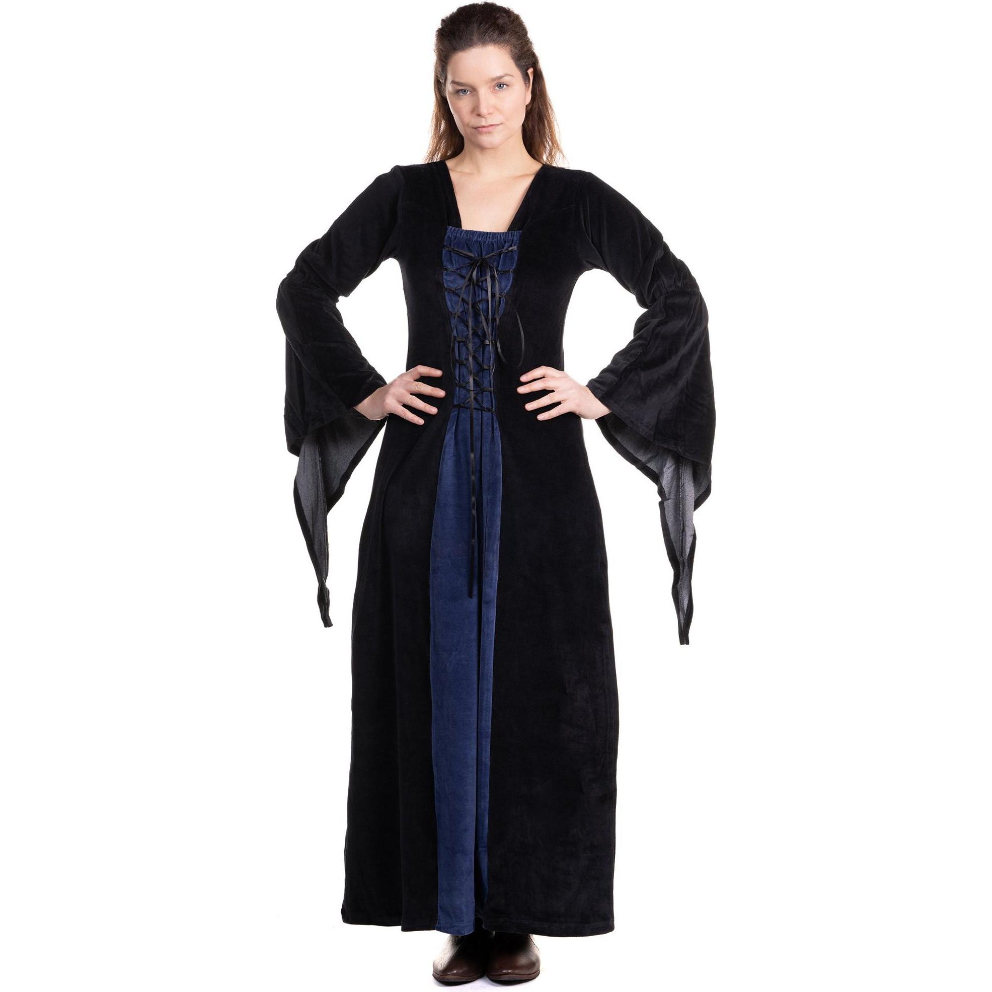 Thumbnail - Metamorph Schwarz-blaues Hexenkleid (XXL)