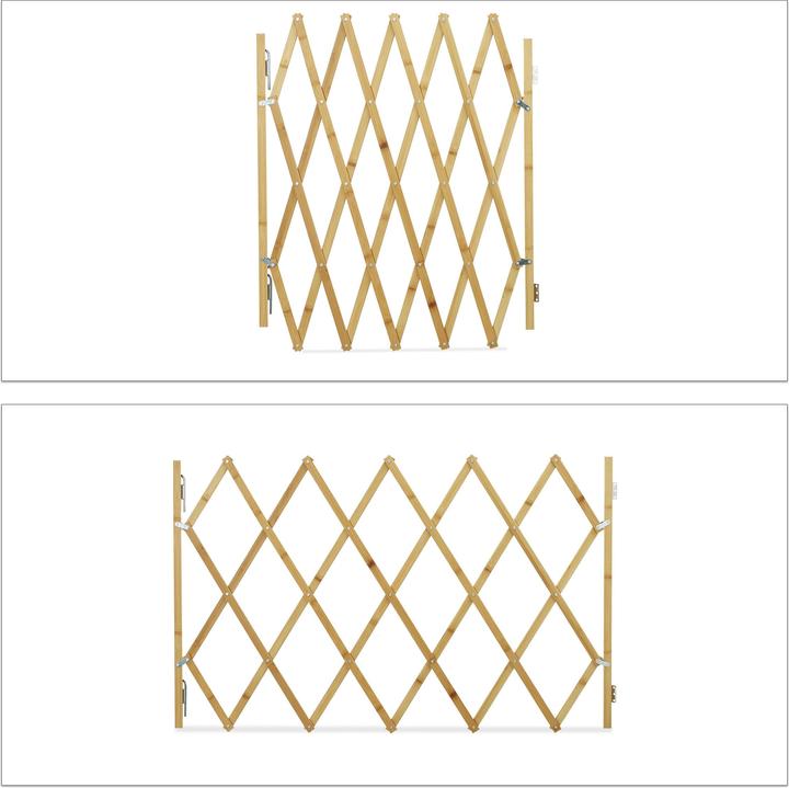 Actual product image Relaxdays Dog Gate, Wooden Pet Barrier for Door & Stairs
