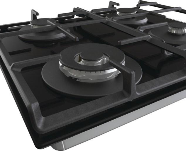 Produktbild Gorenje Hob GTW641EB Gas on glass, Number of burners/cooking zones 4, Mechanical, Juodas