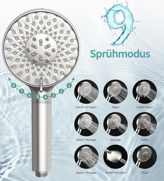 Produktbild SR Sun Rise Duschkopf (9 Strahlarten)