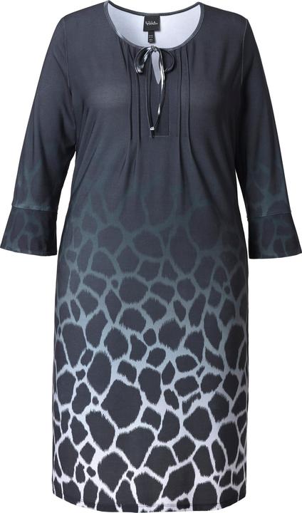 Produktbild Ulla Popken Jerseykleid, Animalmuster, Tunika-Ausschnitt, Langarm (50, 52)