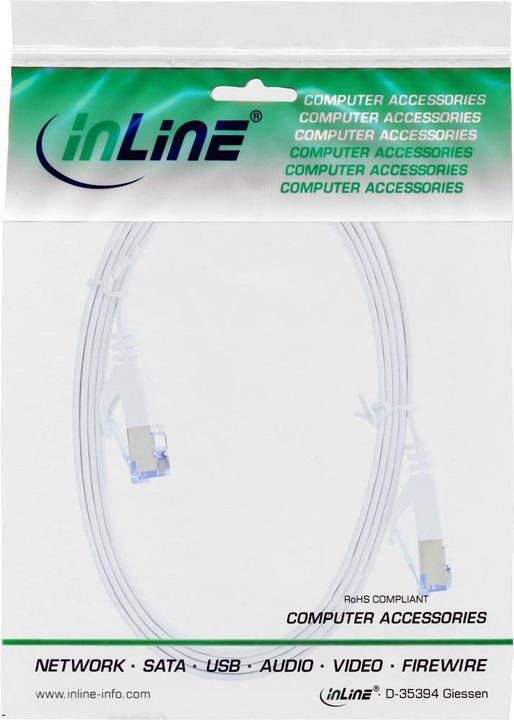 Produktbild InLine Patchkabel flach U/FTP (U/FTP, CAT6a, 2 m)