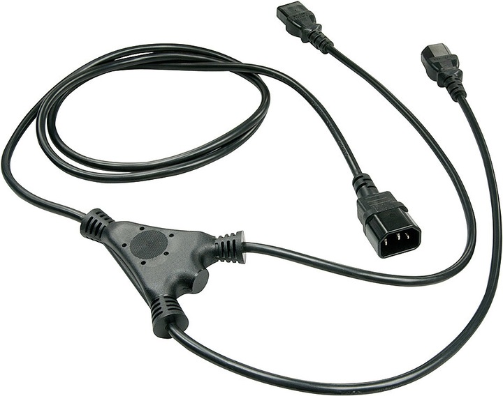 Produktbild Lindy IEC-Netzkabel C14 an 2x IEC C13 (1 m)