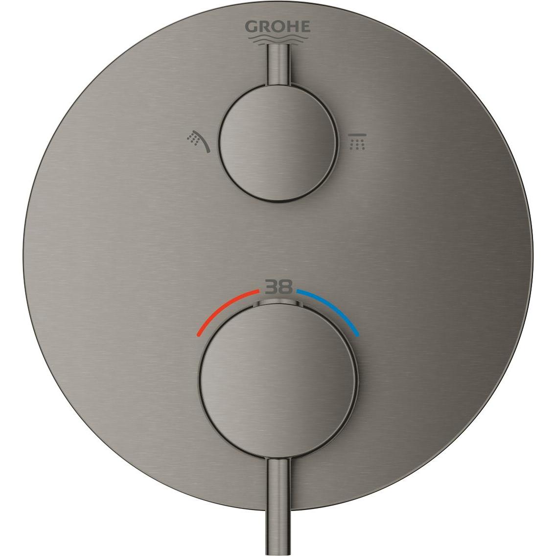 Thumbnail - Grohe, Badarmatur, Thermostat-Brausebatterie ATRIO m 2-W-Umst. ha graph gebü