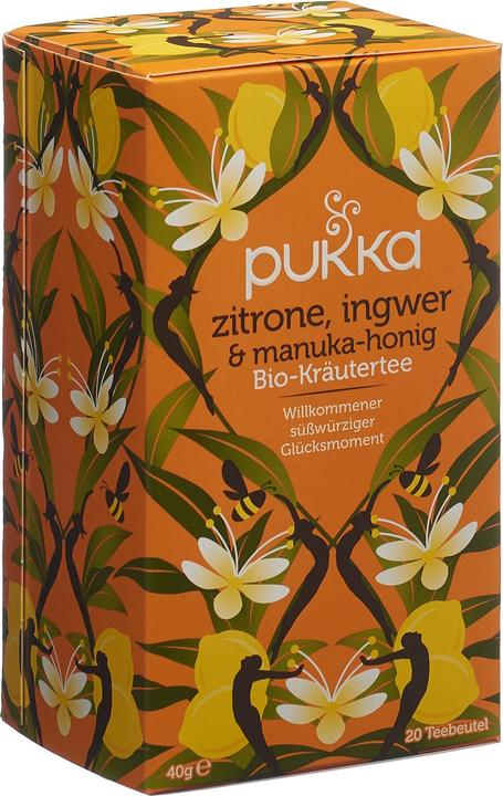 Image du produit Pukka Citron, gingembre et miel de Manuka (40 g)