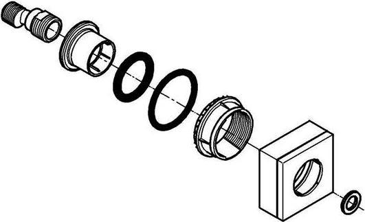 Grohe S-Anschluss chr chrom