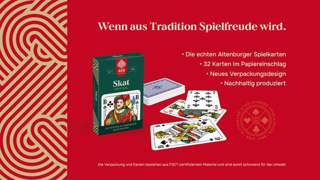 Produktbild ASS Altenburg Skat Glasetui 22570001 (Deutsch, 3 - 4 Spieler)