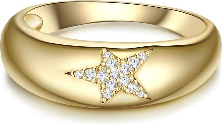 Produktbild Glanzstücke München Damen Sterling Silber Zirkonia gelbgold - 29966 (56, 925 Silber)