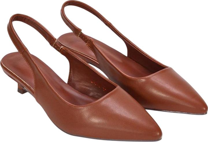 XY London Leila Decolleté Aperta sul Tallone Tacco Kitten BassoDonna