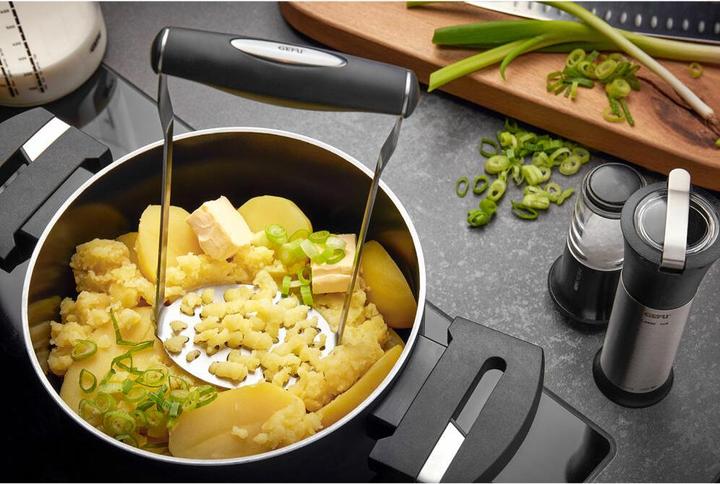 Immagine prodotto GEFU 13250 Schiacciapatate TIMBRA - acciaio inox, schiacciapatate per purè di patate, frutta e verdura