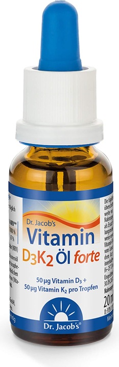 Actual product image Dr. Jacob's D3K2 oil forte (1 Piece, Droplet, 71 g)