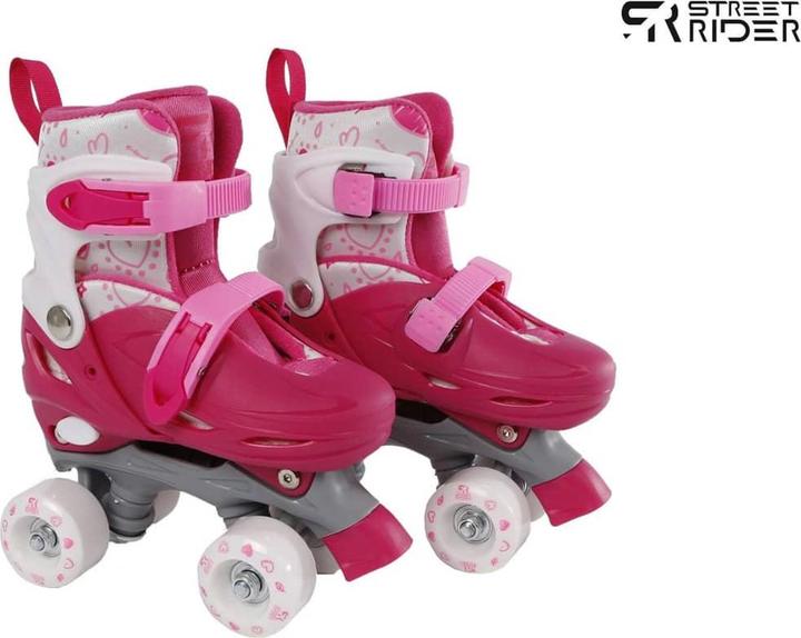 Actual product image Street Rider Roller Skates Pink adjustable, size 31-35 (33)