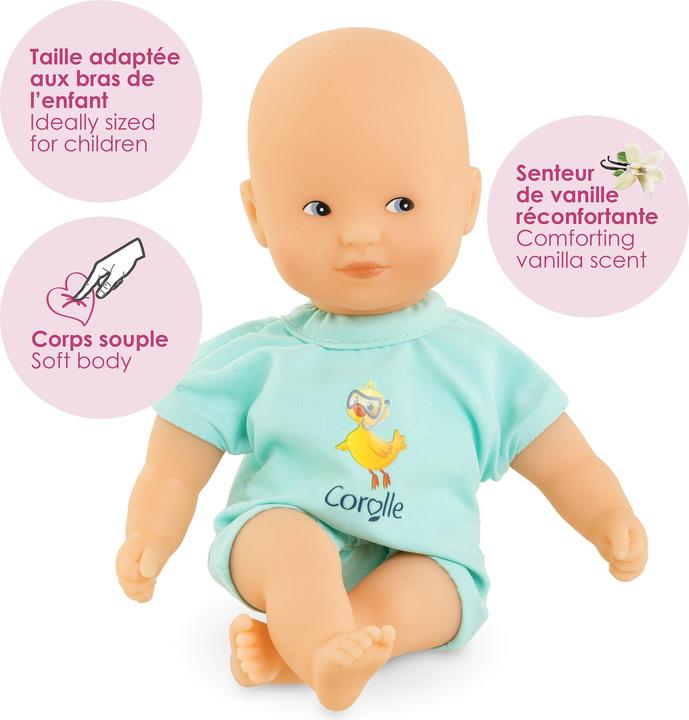 Actual product image Corolle Mini-Badebabypuppe, Blau, 20 cm